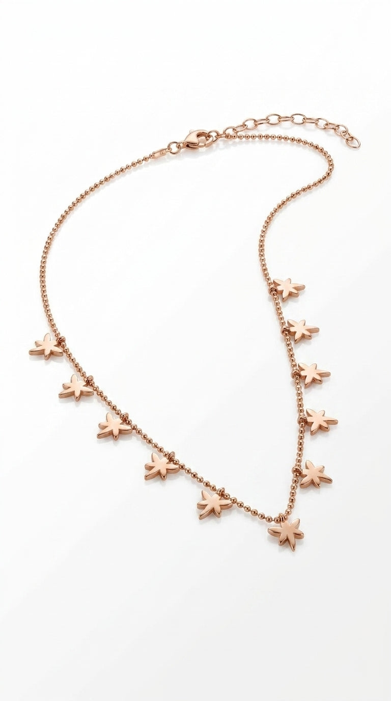 Golden Jasmine Star Necklace