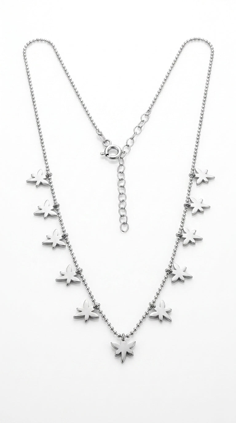 Golden Jasmine Star Necklace