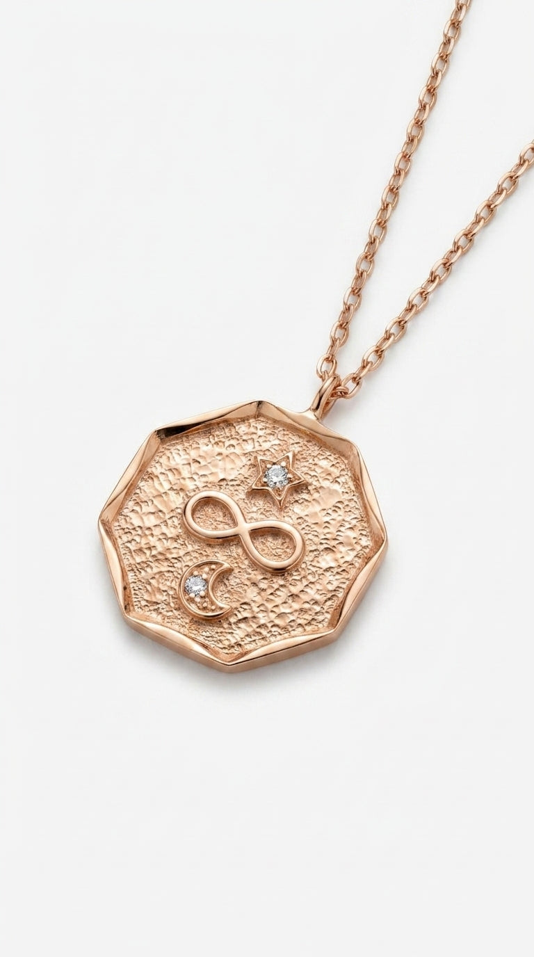Antique Infinity Celestial Medallion