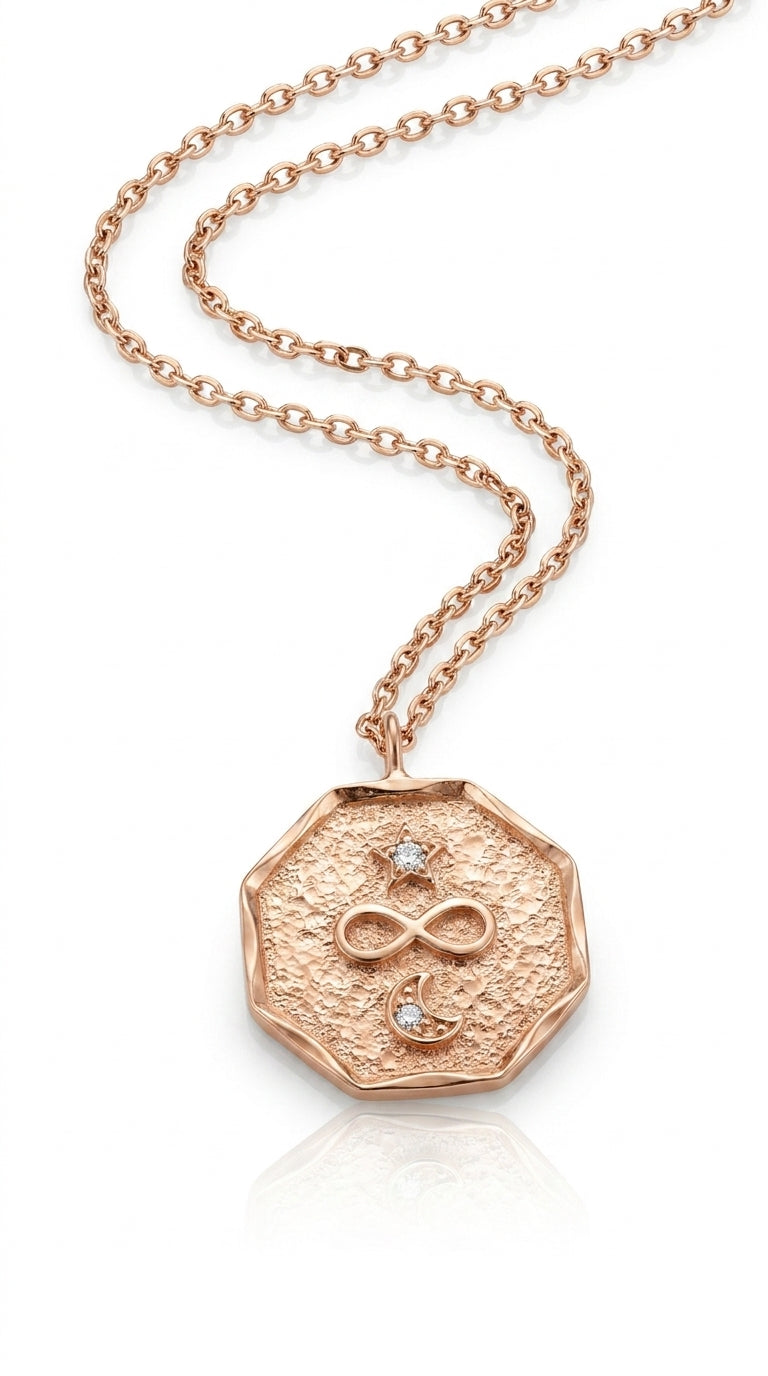 Antique Infinity Celestial Medallion