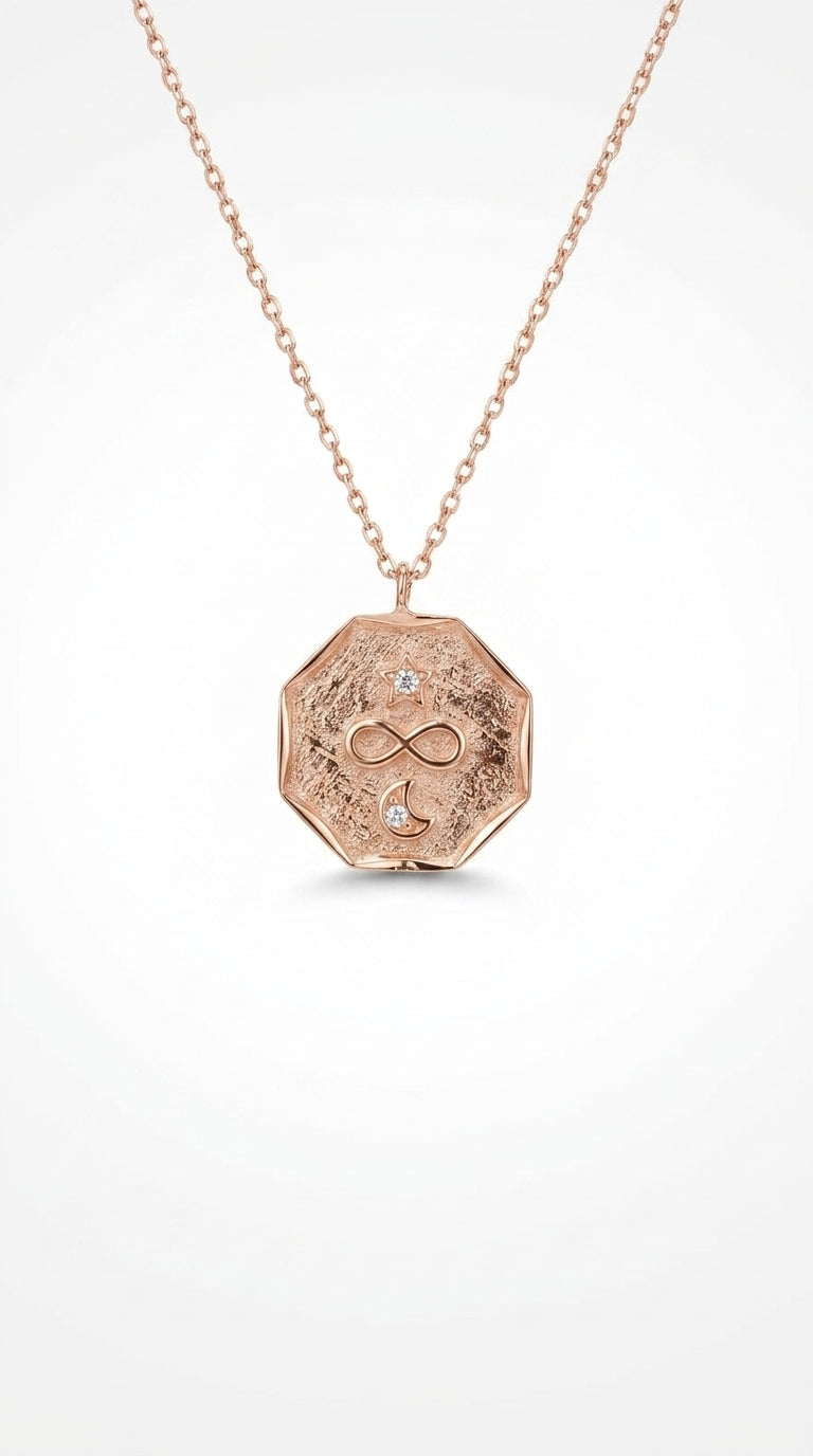 Antique Infinity Celestial Medallion