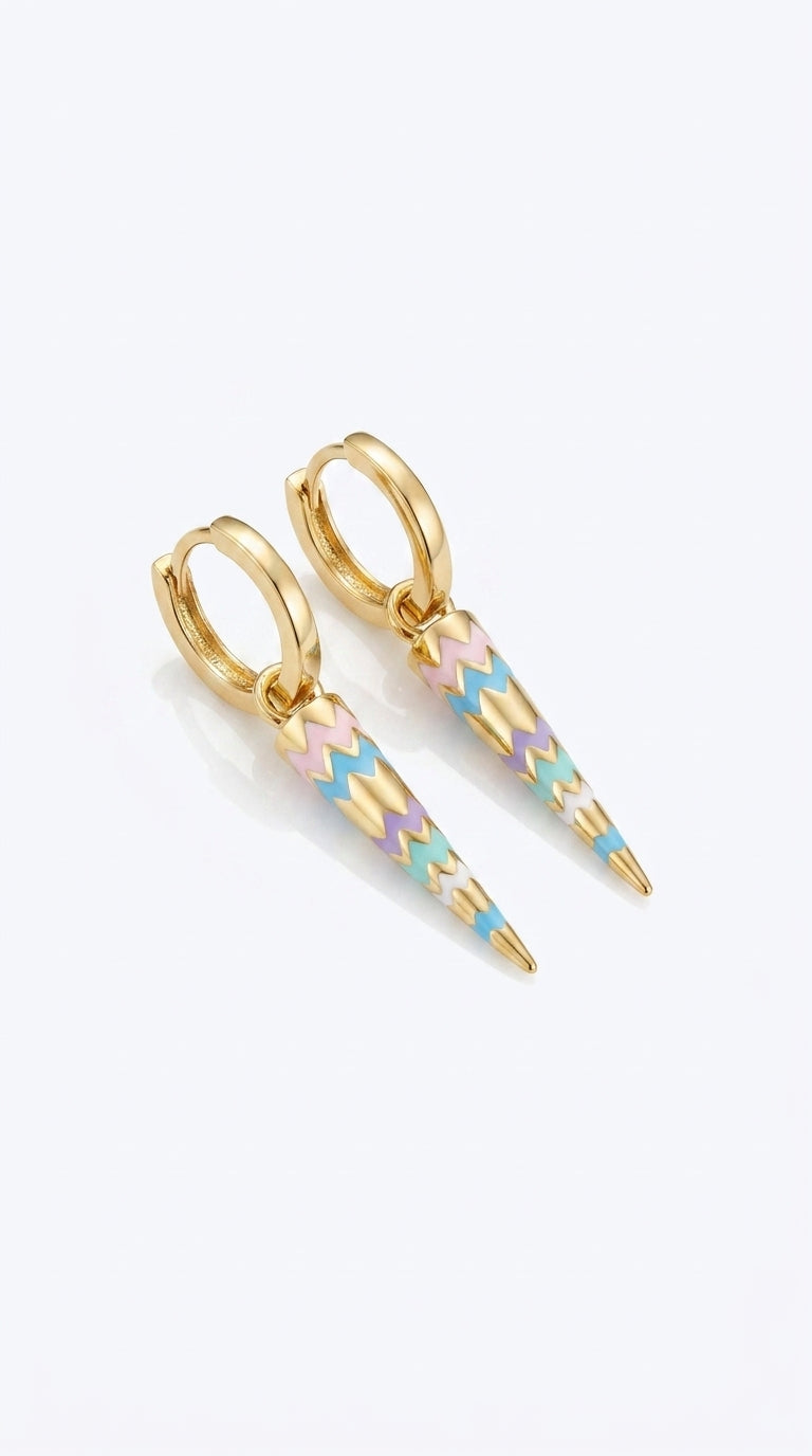 Luminous Turquoise Pulse Earring
