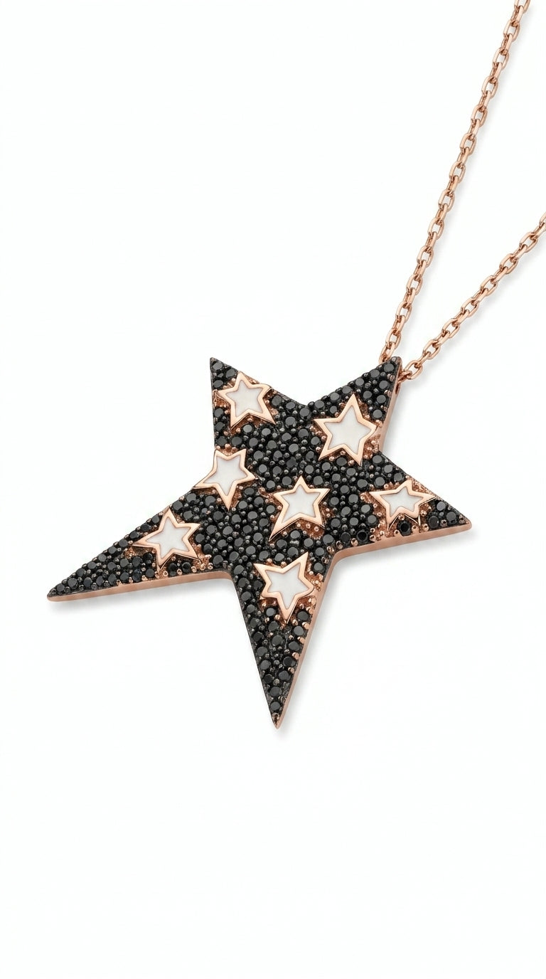 Stella Onyx Star Necklace