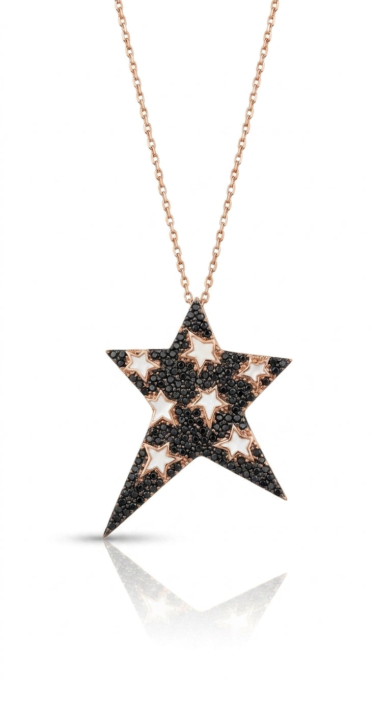 Stella Onyx Star Necklace