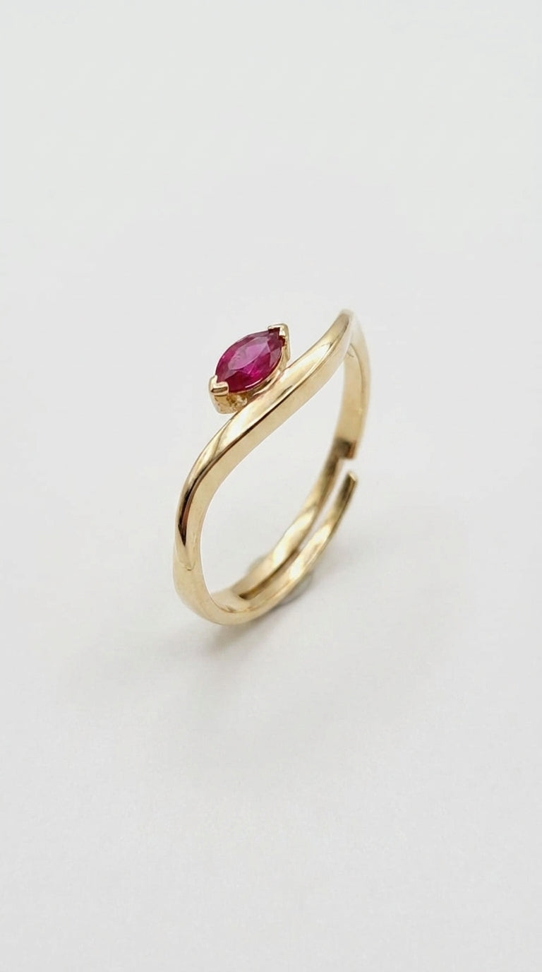 Ruby Aura Marquise Ring
