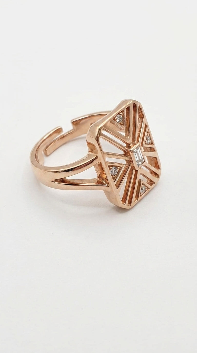 Deco Prism Ring