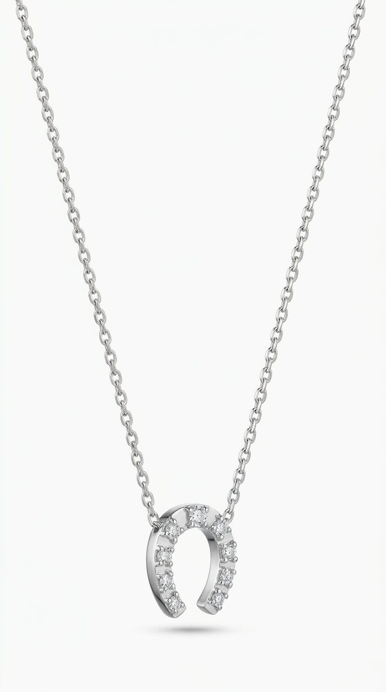 Radiant Horseshoe Glimmer Necklace