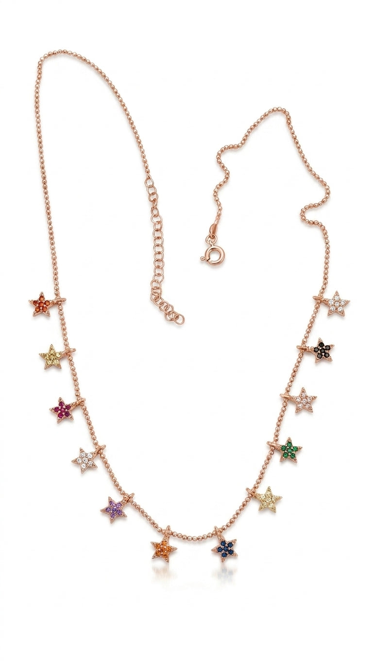 Radiant Personalized Stellar Aura Necklace