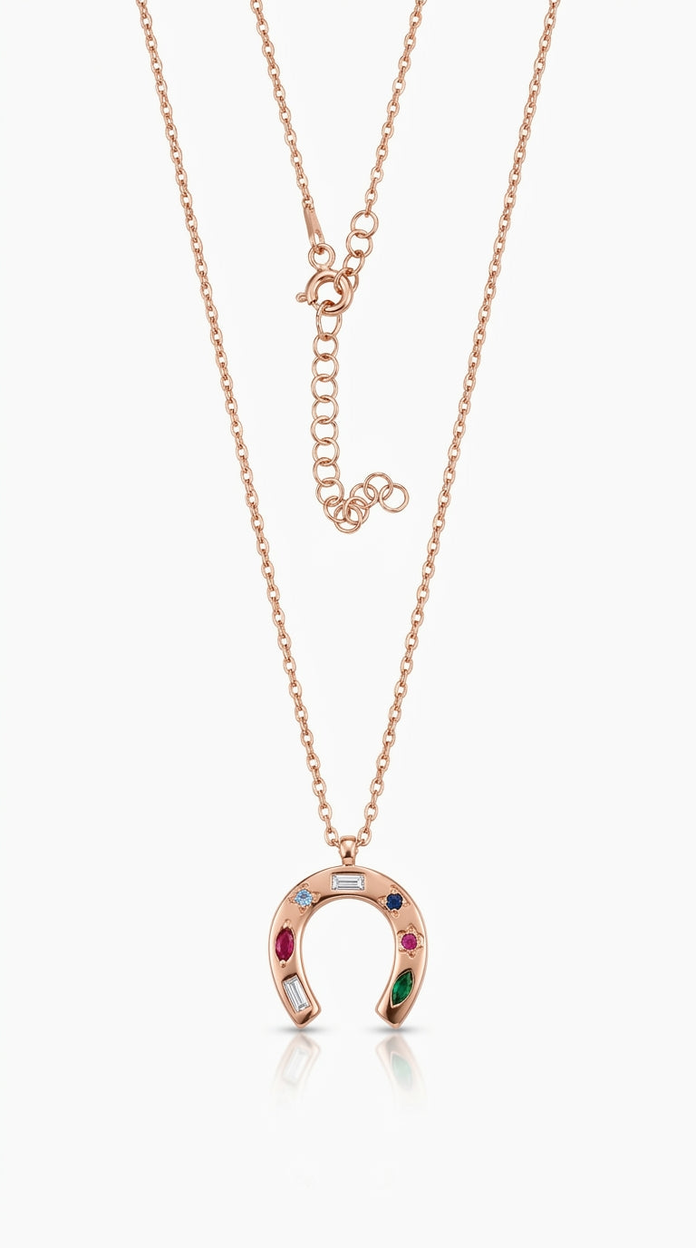 Radiant Horseshoe Aura Necklace