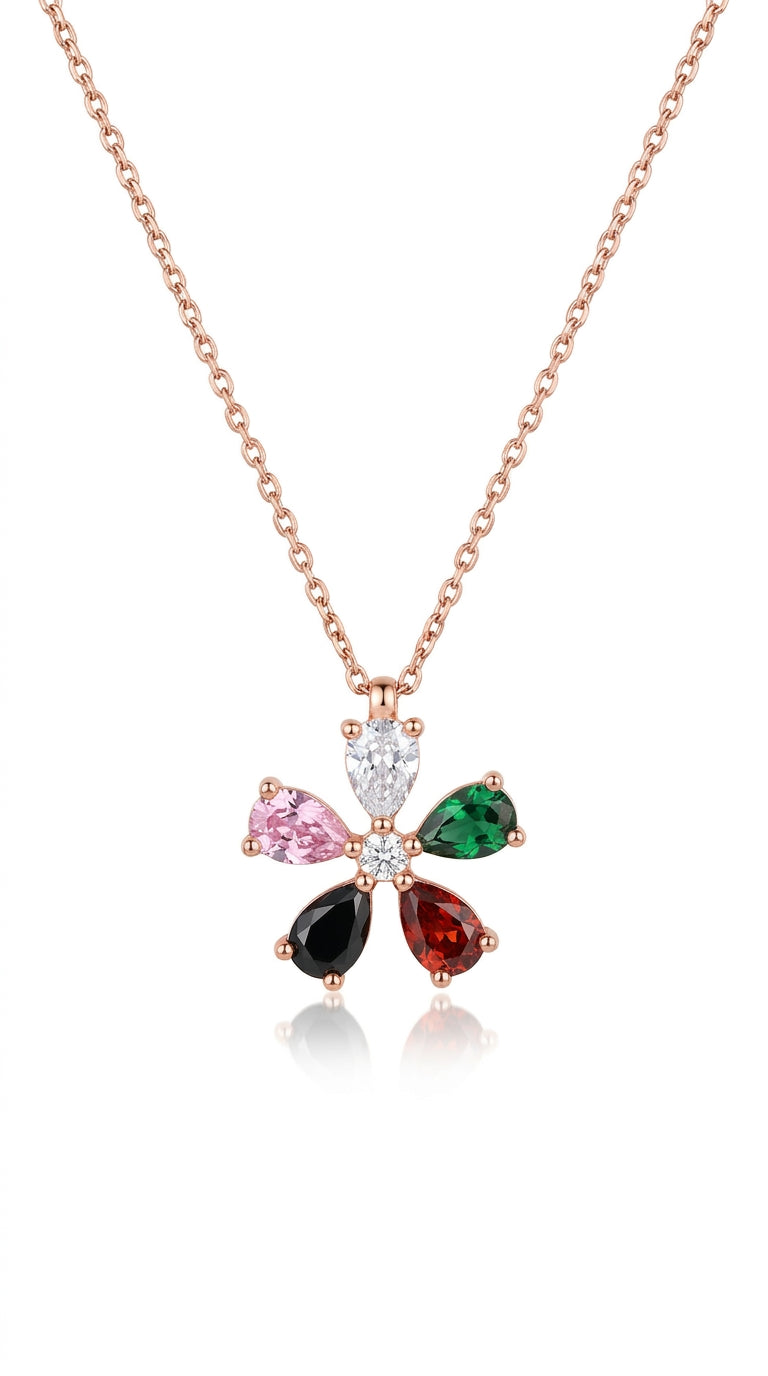 Radiant Flora Prism Necklace