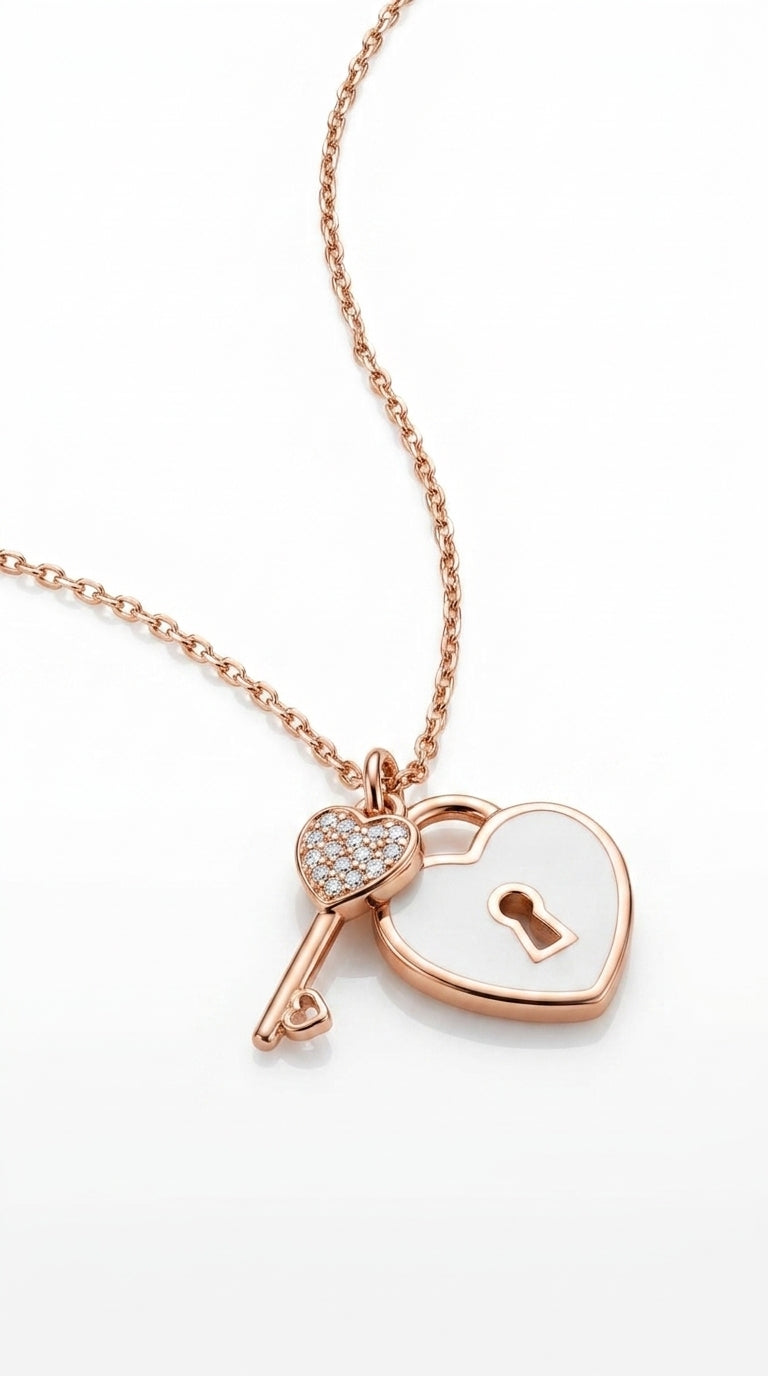 Echoes Lock & Key Necklace