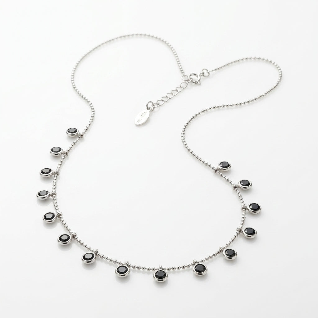 Noir Drops Necklace