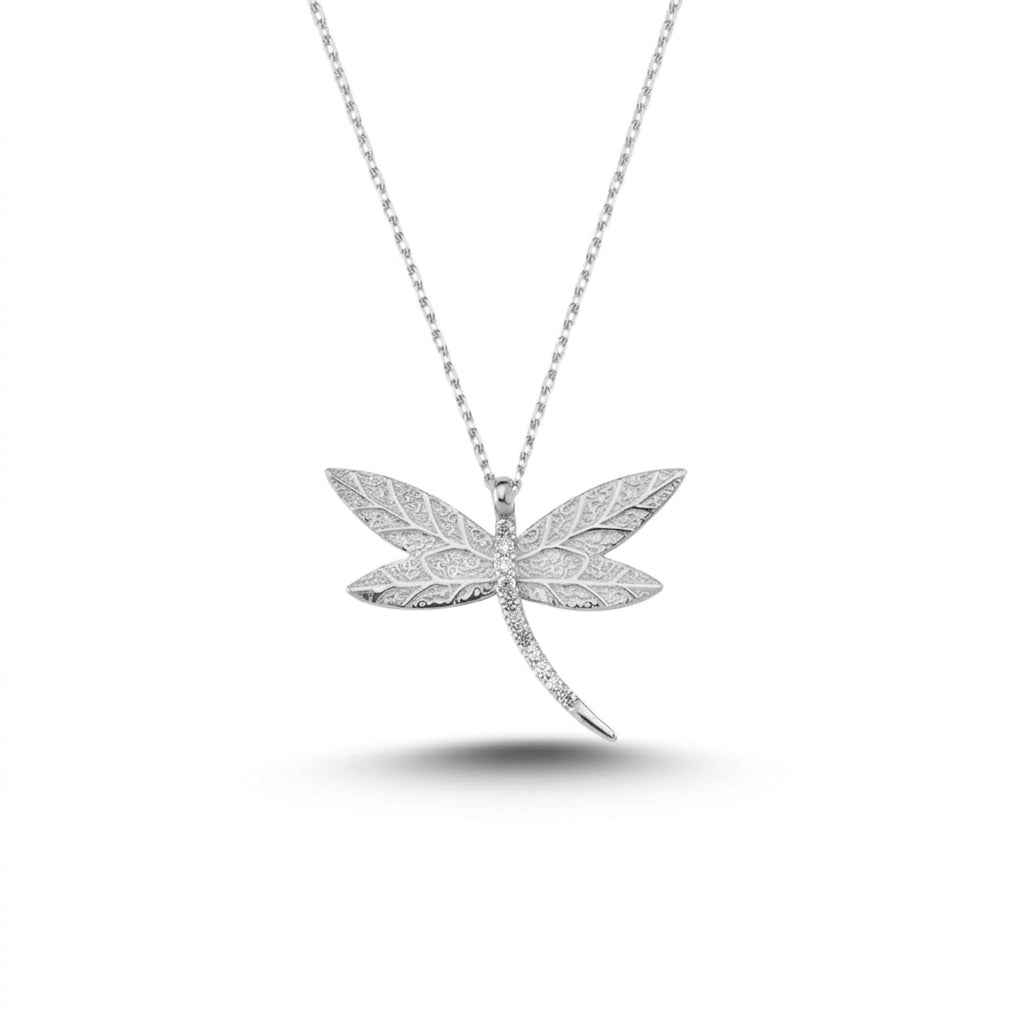The Pavé Dragonfly Necklace