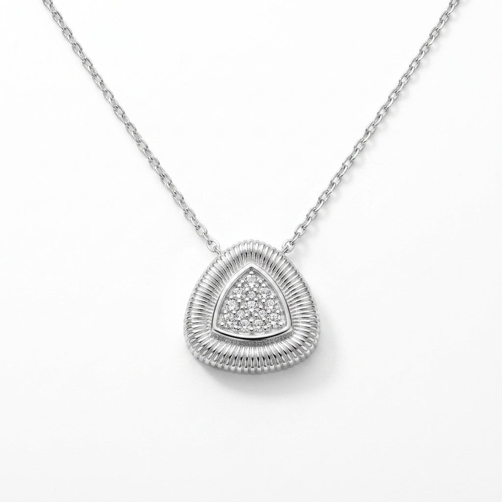 Soleil Pavé Pendant Necklace