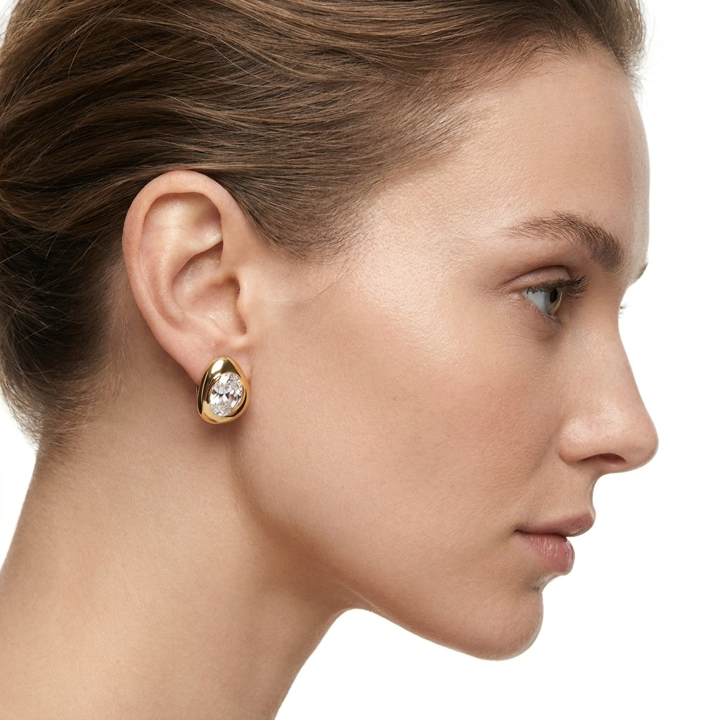 Organic Gold Studs