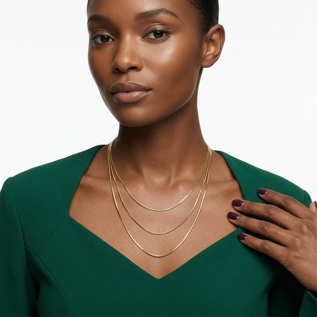The Liquid Gold Tiered Necklace