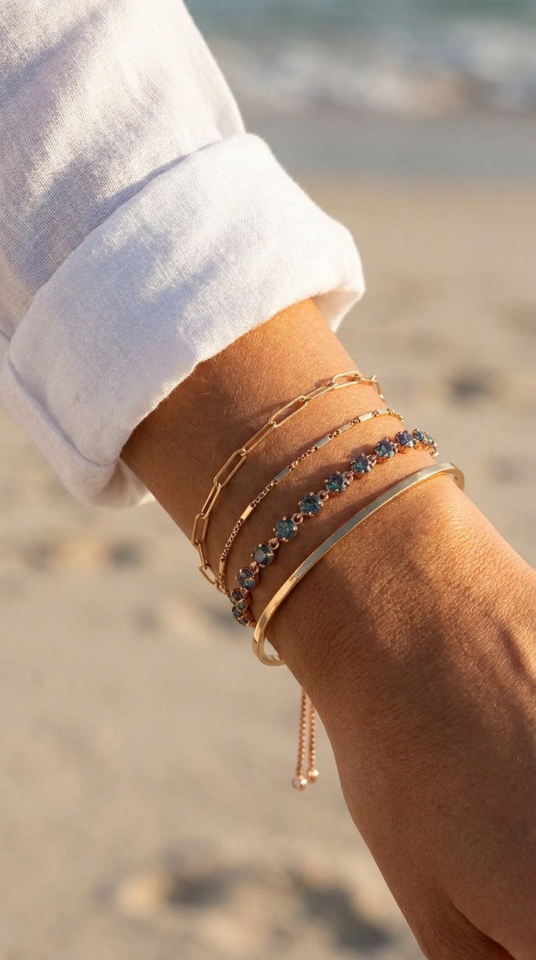 Mystic Aura Sliding Tennis Bracelet
