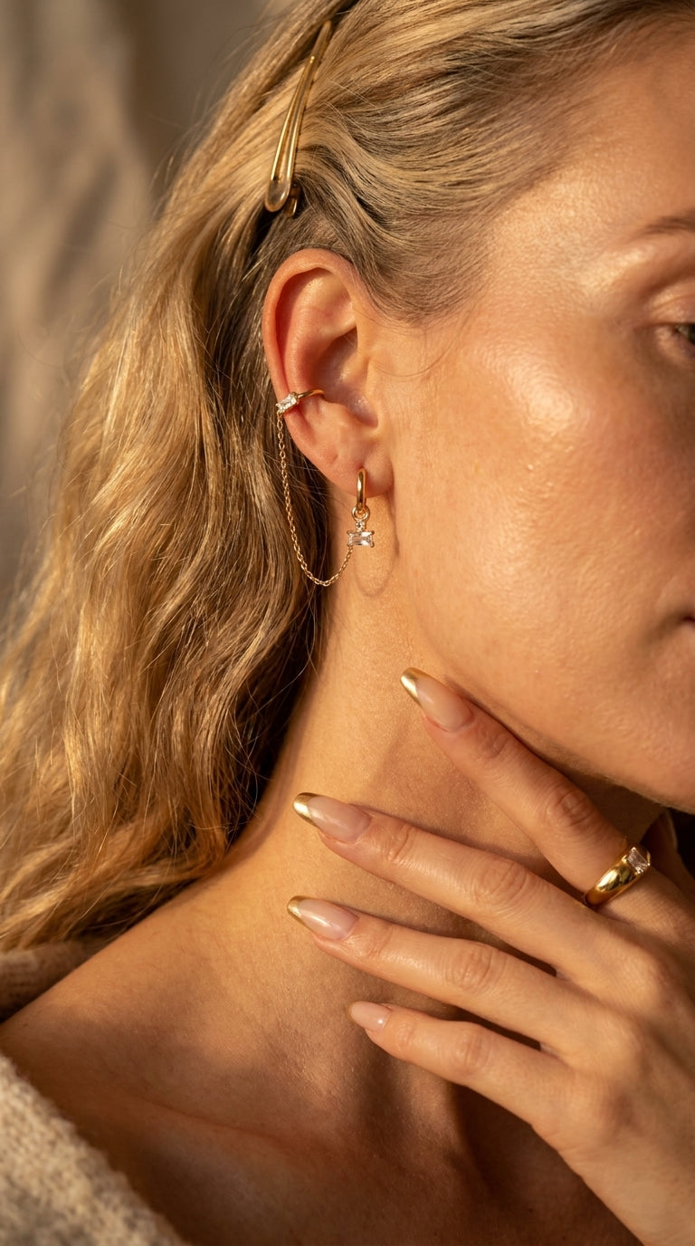 Vesper Baguette Chain Cuff