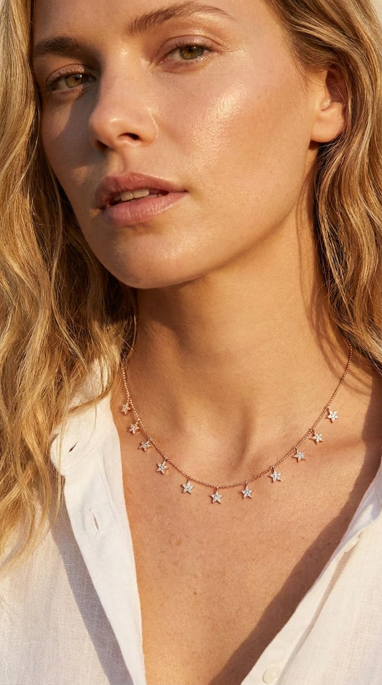 Celestial Star Shower Necklace