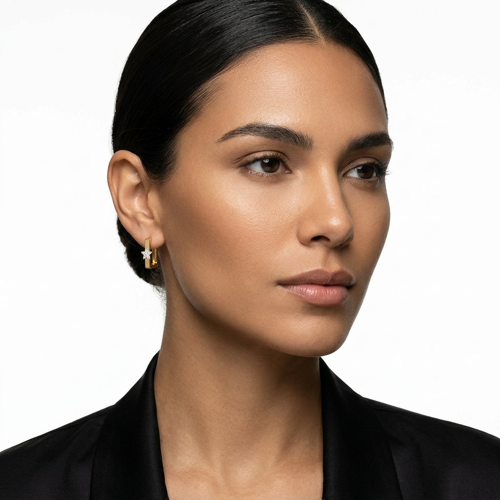 Celestial Double-Sided Hoops