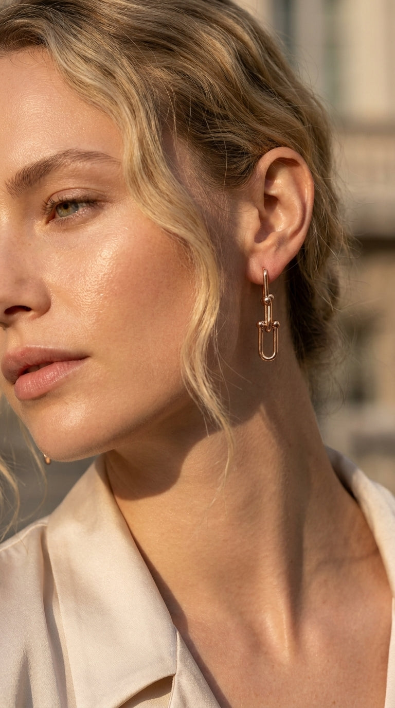 Industrial Link Drop Earrings