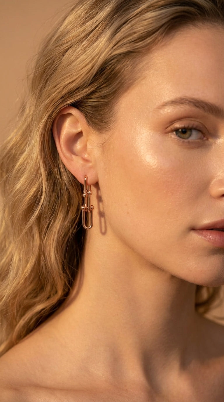 Industrial Link Drop Earrings