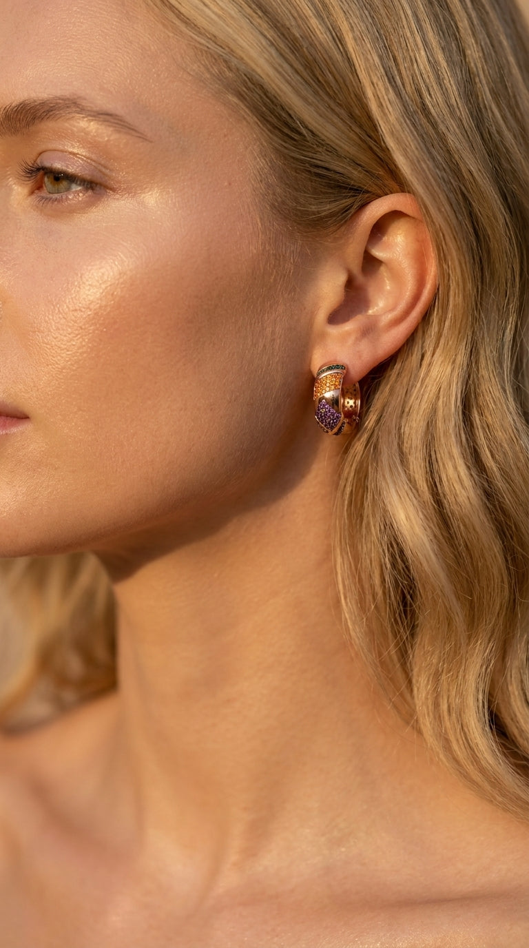 Artistic Fusion Multicolor Earrings
