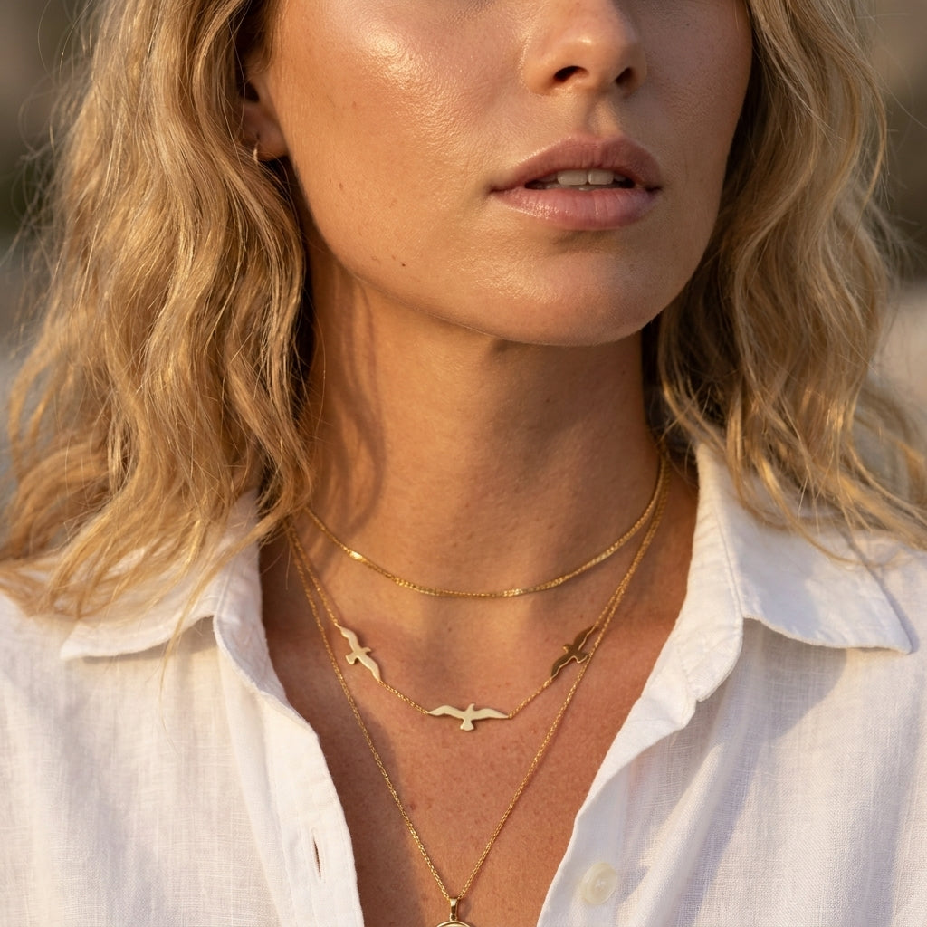 Spirit of Freedom Seagull Necklace