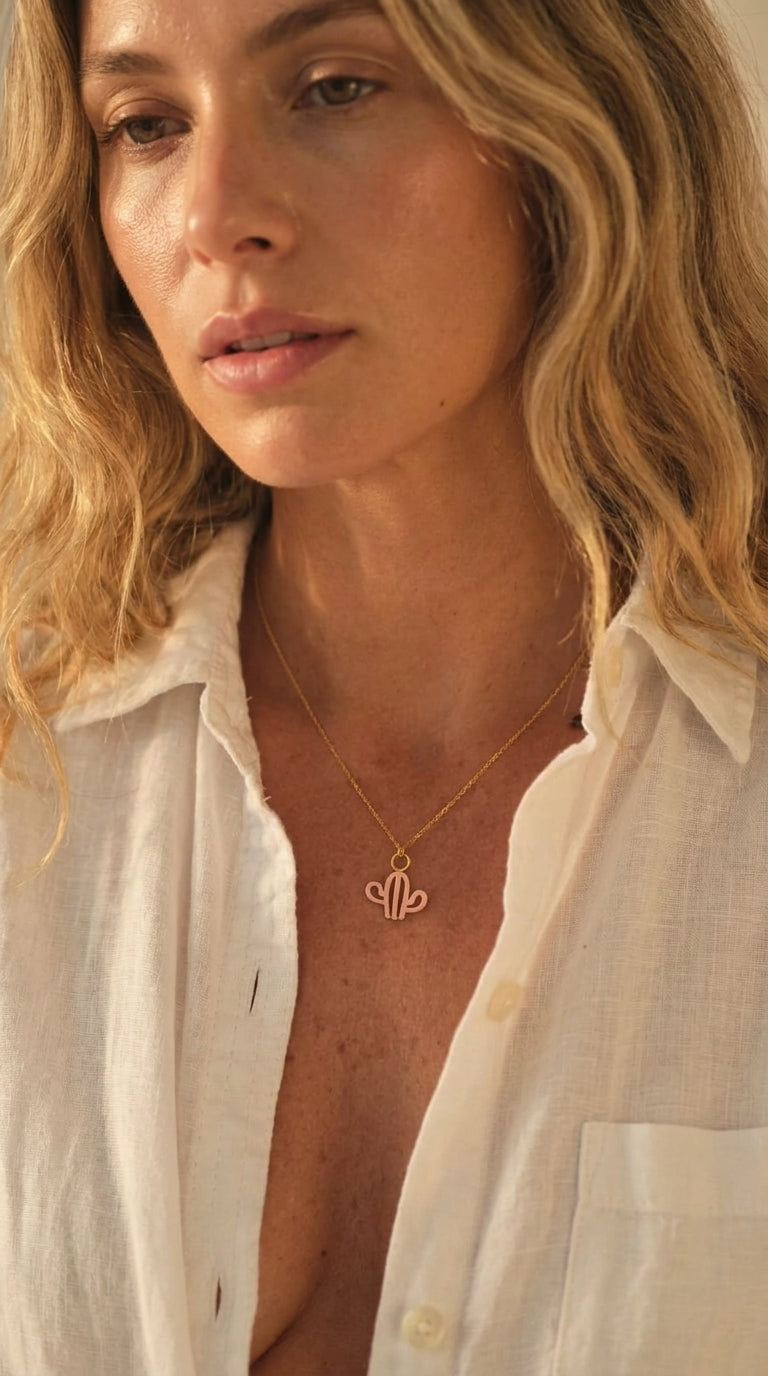 Blush Saguaro Spirit Necklace
