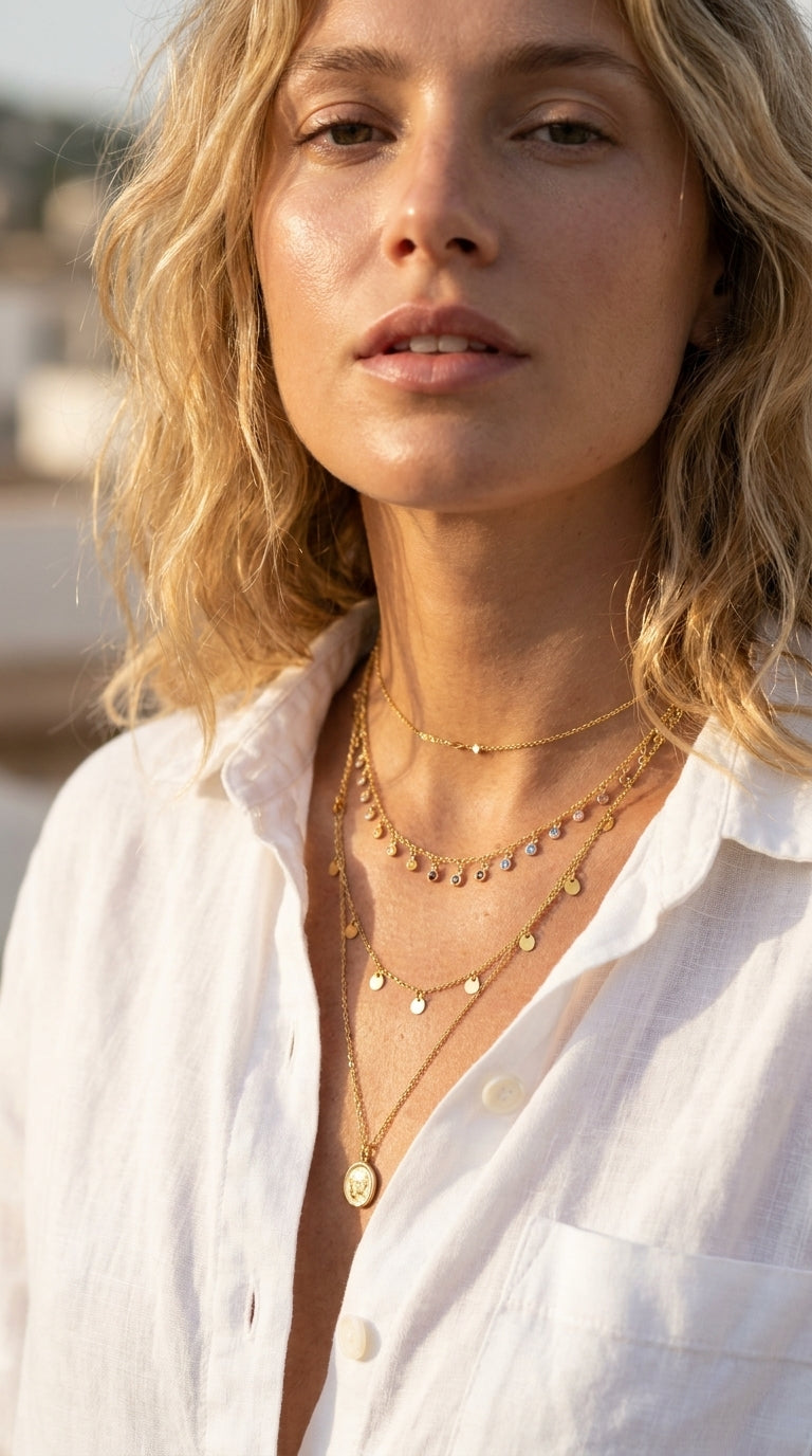 Spectrum Bloom Droplet Necklace