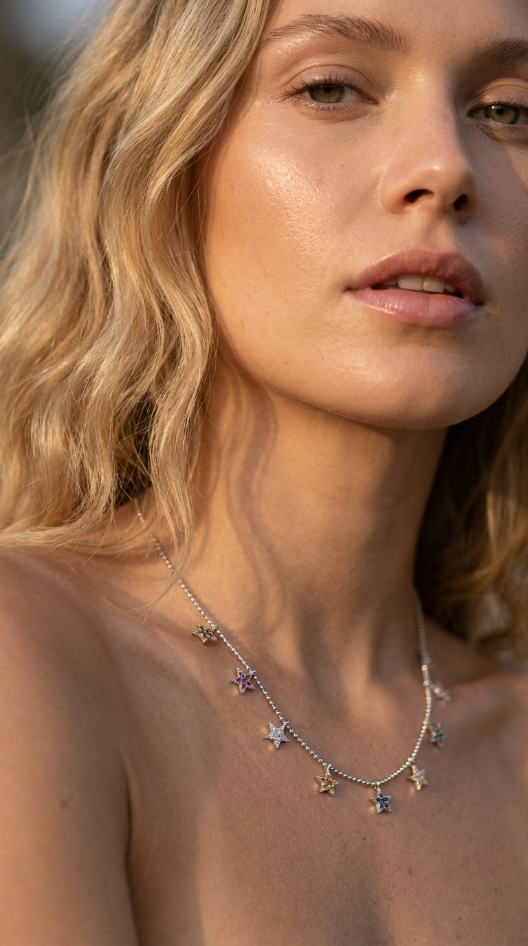 Radiant Personalized Stellar Aura Necklace