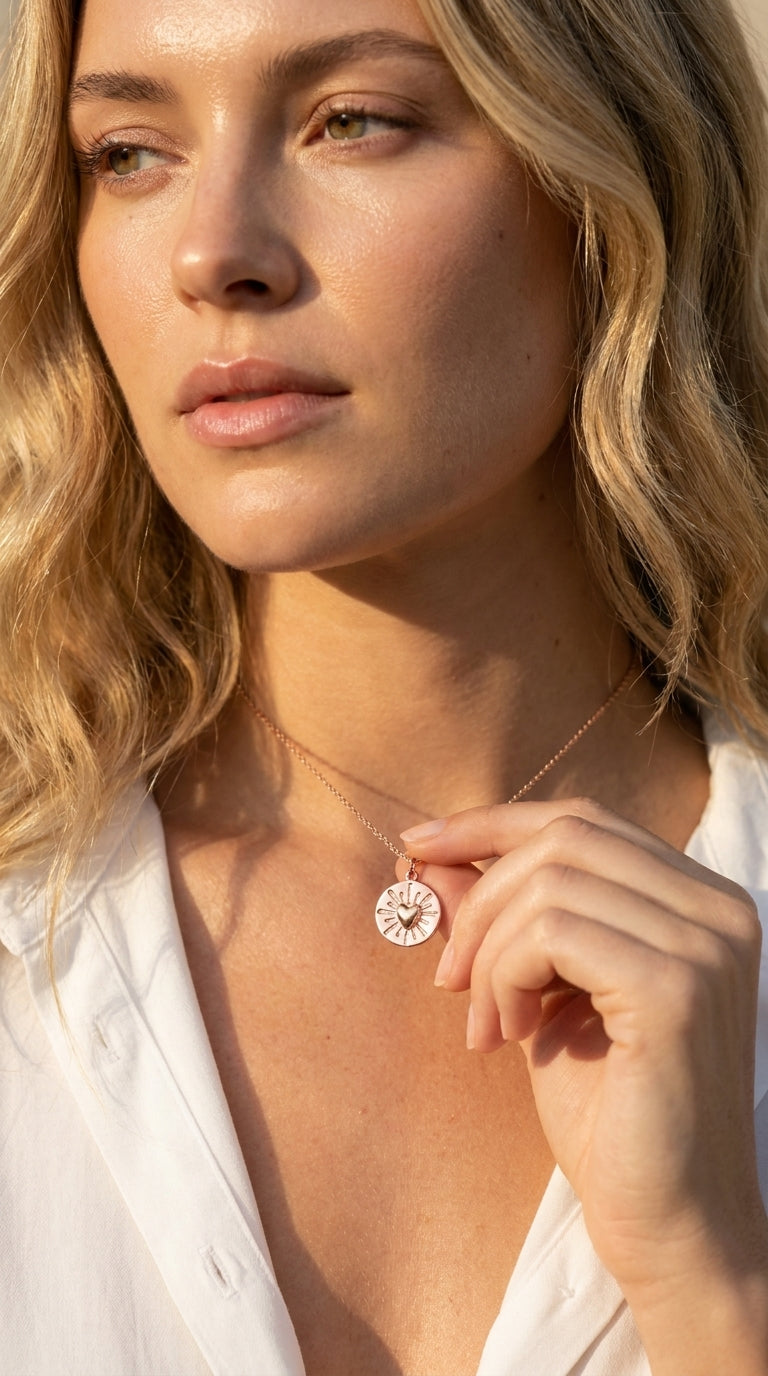 Radiant Heart Solstice Aura Necklace