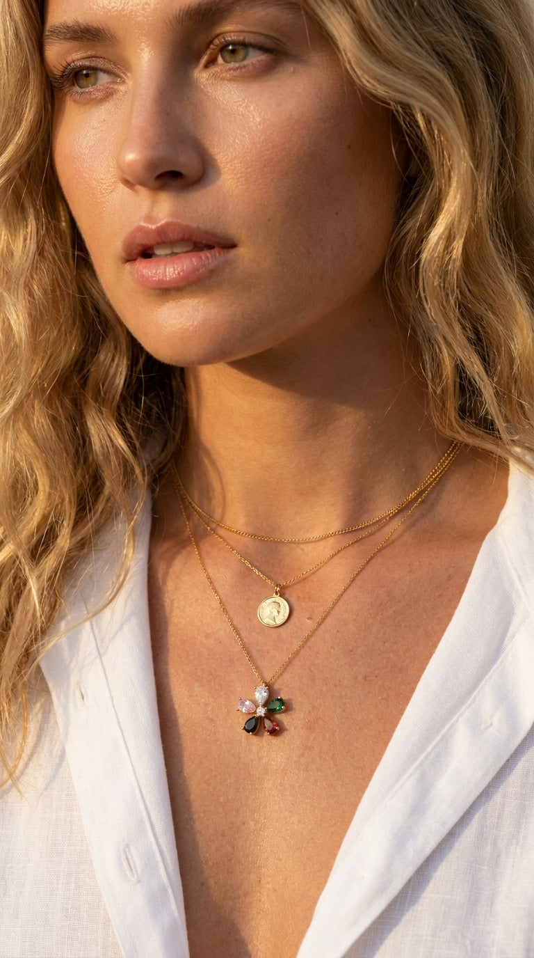 Radiant Flora Prism Necklace