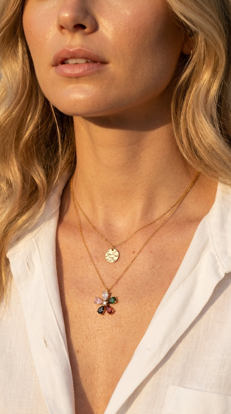 Radiant Flora Prism Necklace