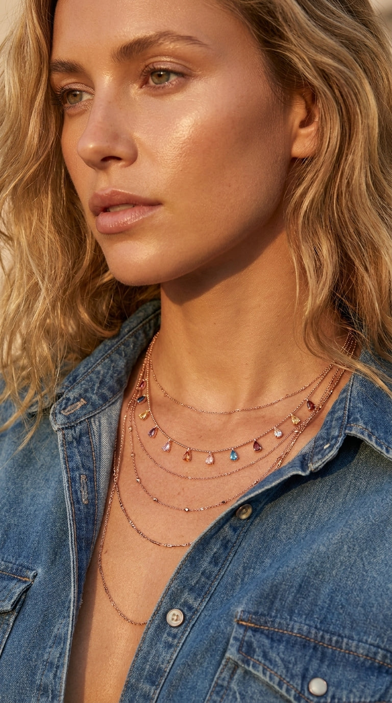 Radiant Prism Drop Necklace