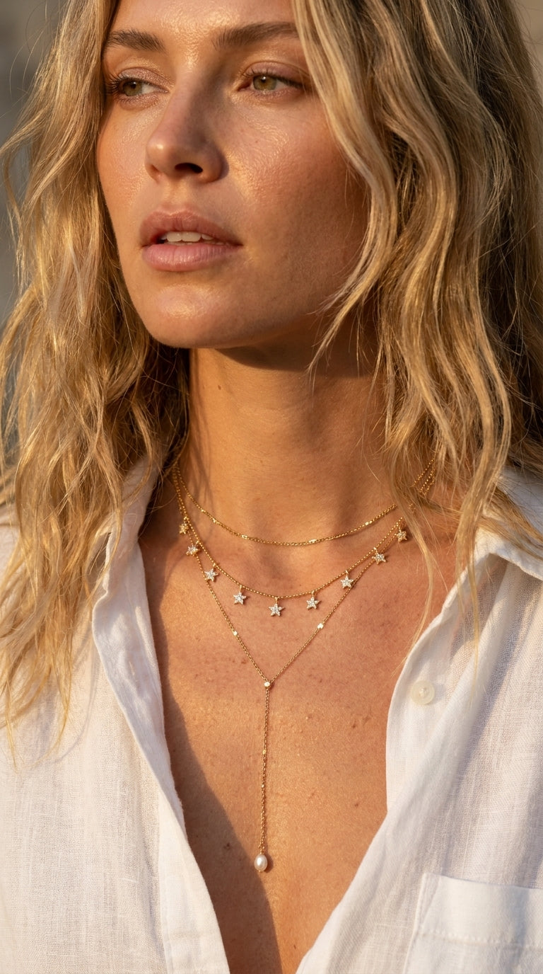 Celestial Star Shower Necklace
