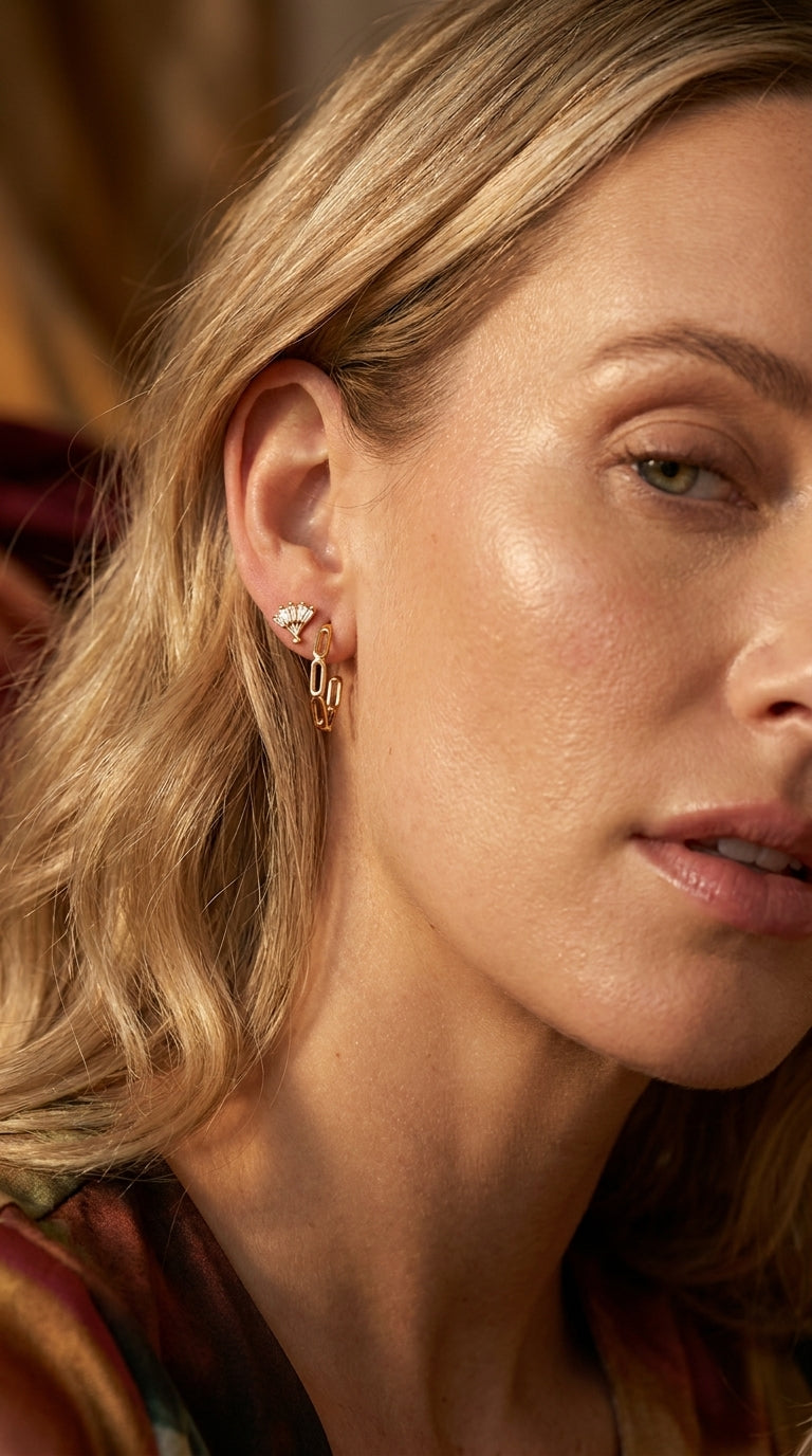 Radiant Hexagon Bond Earrings