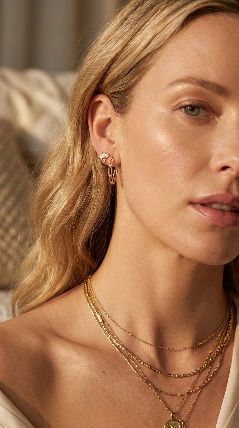 Radiant Hexagon Bond Earrings