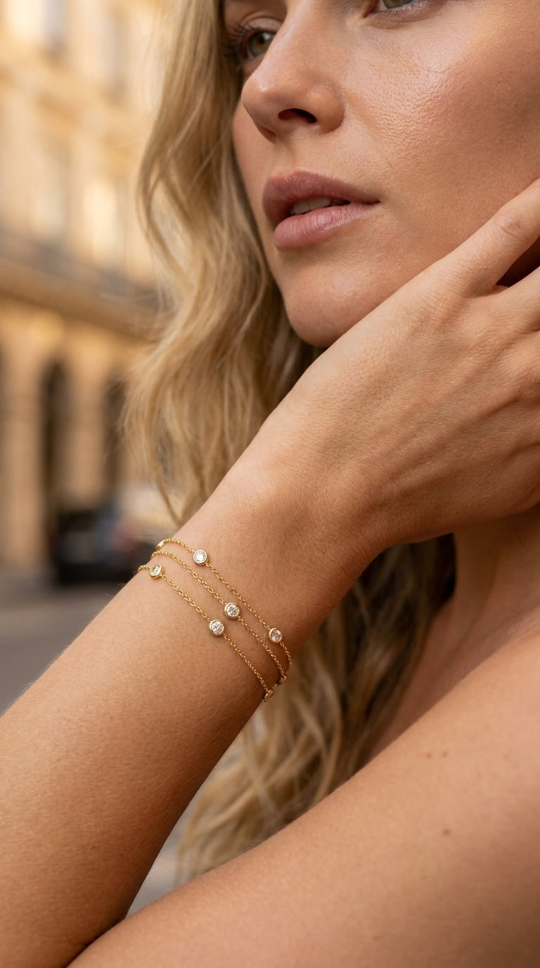 Lumina Triple Strand Bracelet