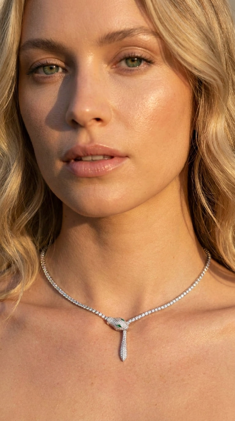 Ouroboros Radiant Tennis Necklace