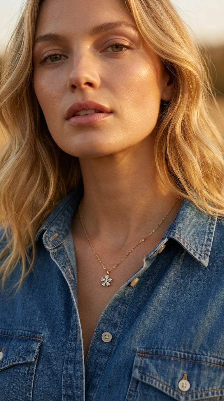 Stella Black Star Necklace