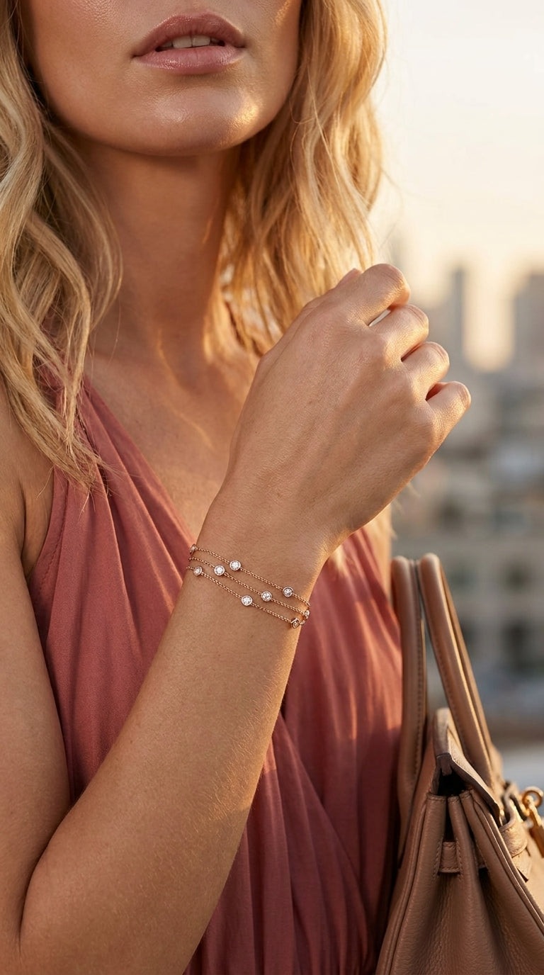 Lumina Triple Strand Bracelet