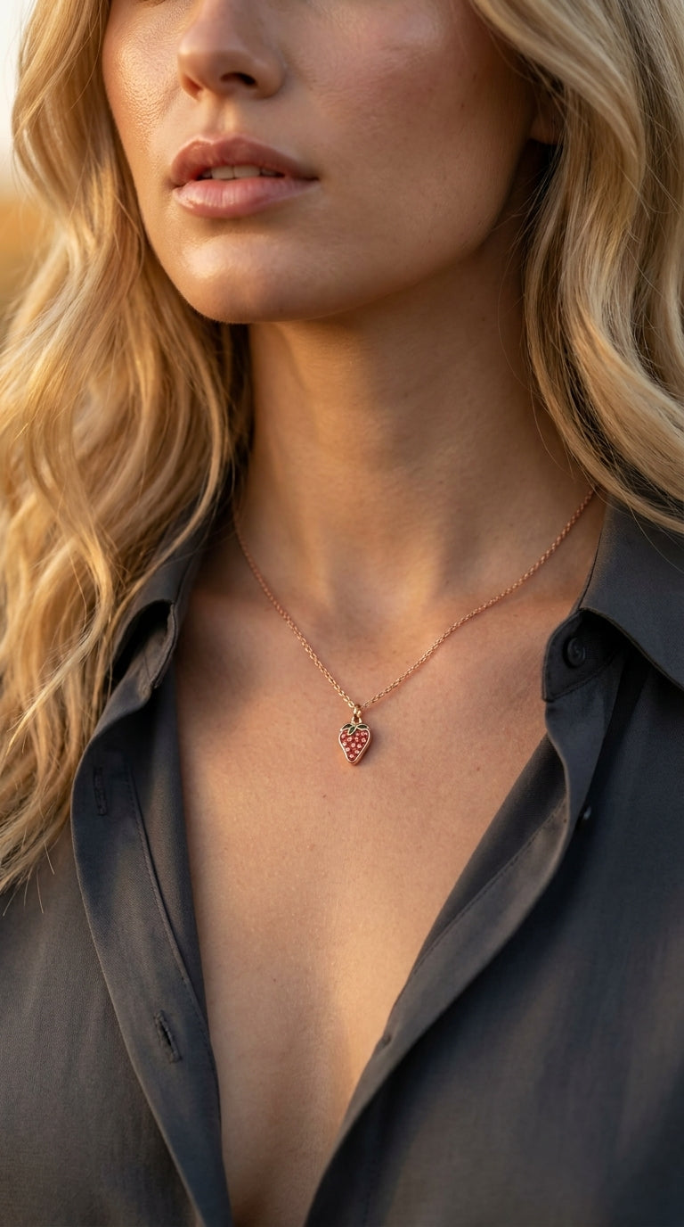 Summer Strawberry Pendant