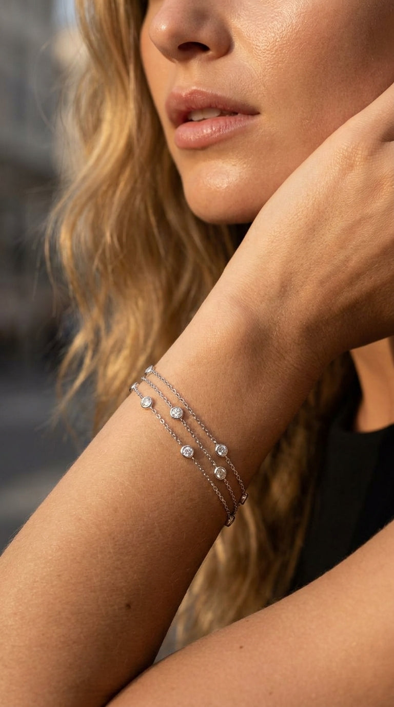 Lumina Triple Strand Bracelet