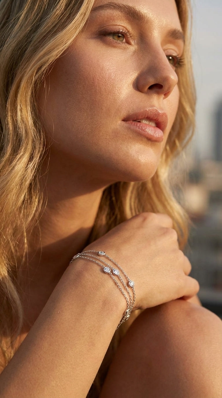 Lumina Triple Strand Bracelet