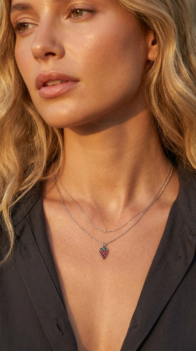 Summer Strawberry Pendant